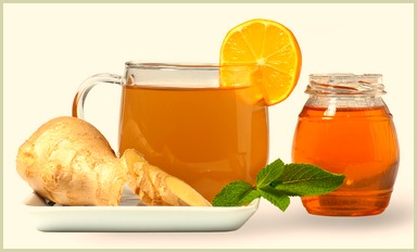 picture of ginger tea with orange